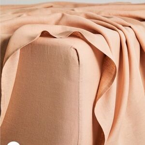 Bed Threads 100% French Flax Linen Queen Flat & Fitted Sheets (no pillowcases)